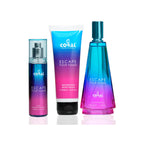 Coral Escape Pour Femme Gift Set for Women – 100 ml EDP + 100 ml Fragrance Mist + 100 ml Body Wash