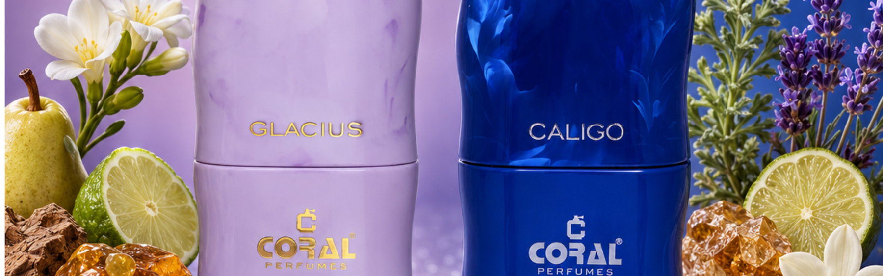 Coral Glacius & Caligo Extrait De Parfum Luxury Combo Set | 100ml x 2