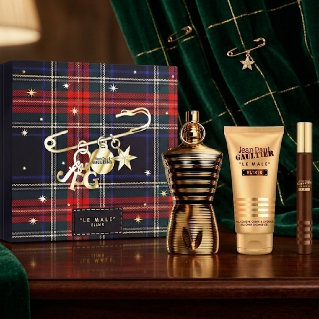 JEAN PAUL GAULTIER LE MALE ELIXIR 125ML + 75ML SG + 10 ML SET FOR MEN
