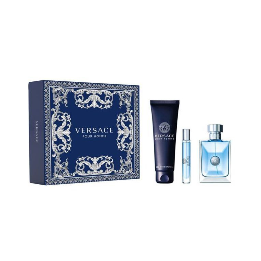 VERSACE POUR HOMME EDT 100ML SET FOR MEN
