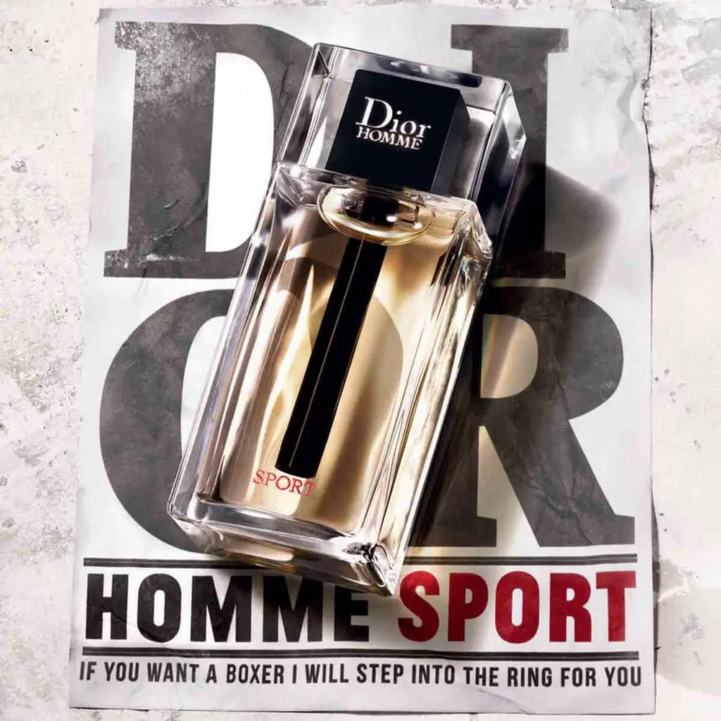 Dior Homme Sport EDT for Men in 125ML bottle, featuring sleek packaging and sporty fragrance design.