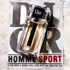 Dior Homme Sport EDT for Men in 125ML bottle, featuring sleek packaging and sporty fragrance design.