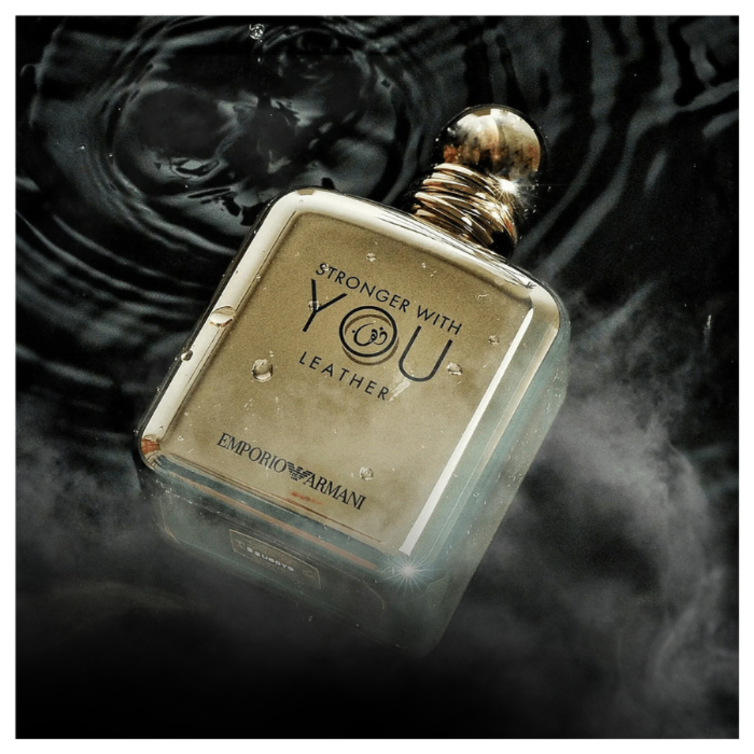 Armani Stronger With You Leather For Men Eau De Parfum 100Ml