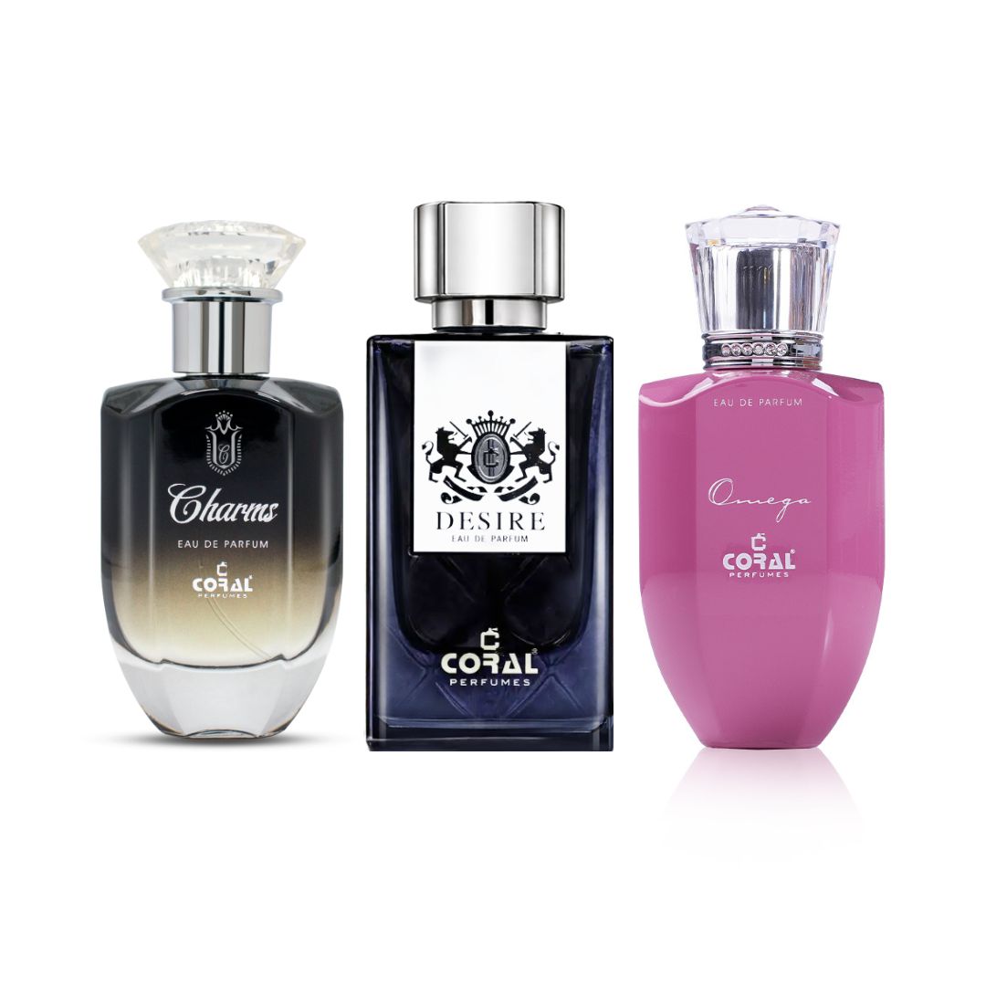 Coral  Essence Trio – Luxury 3 Perfume Set