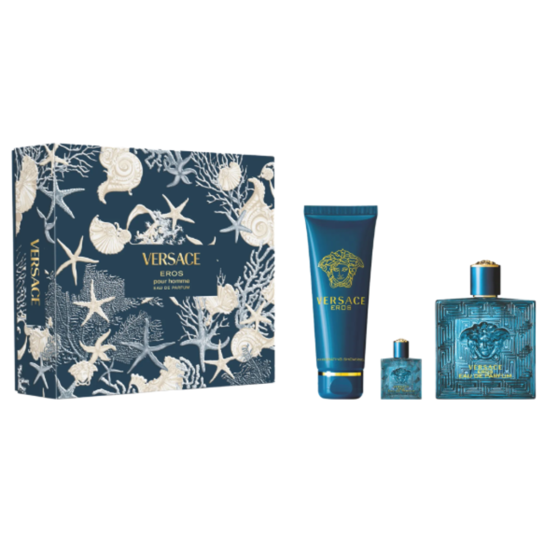 VERSACE EROS PARFUM 100 ML + SG 150 ML + 5 ML - SET FOR MEN
