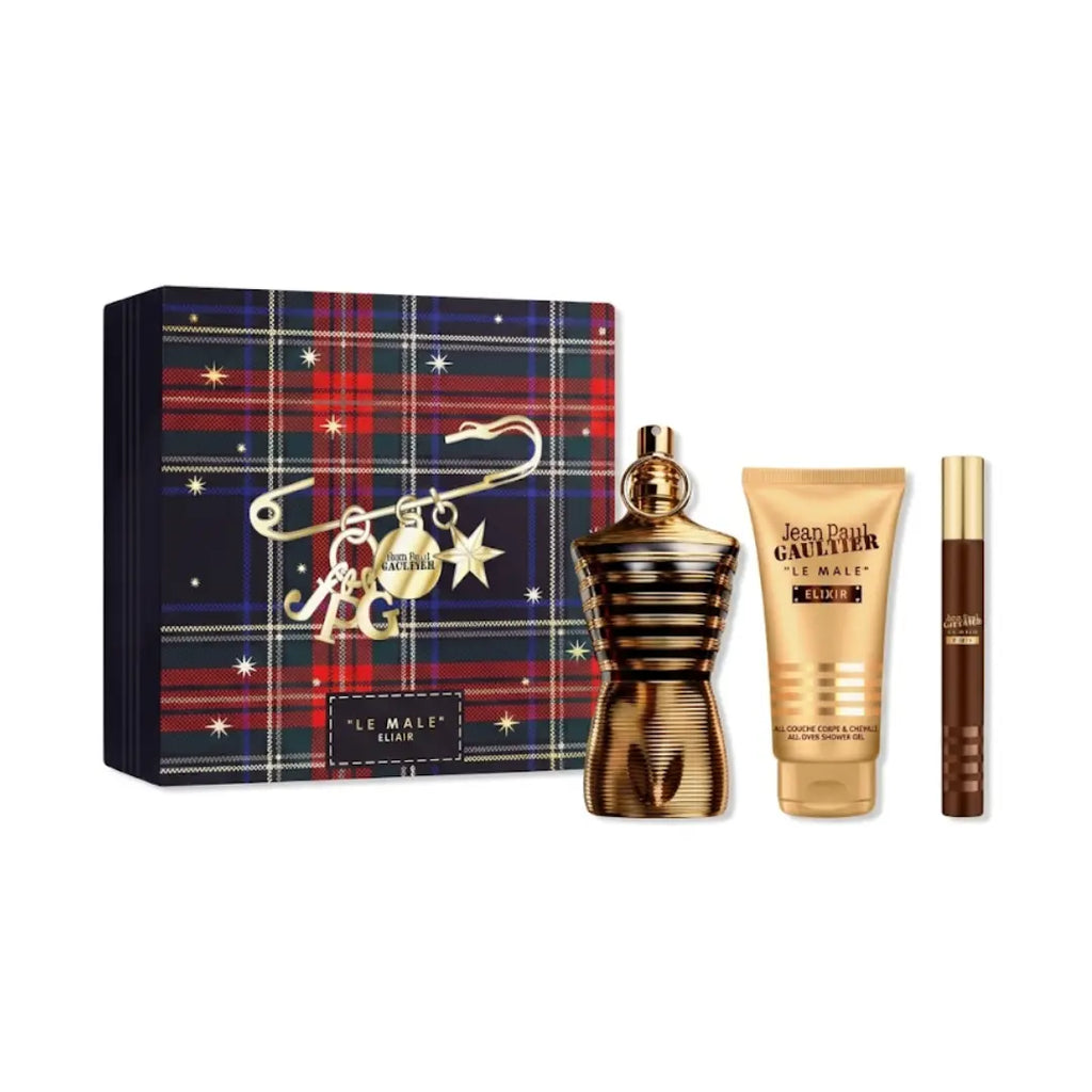 JEAN PAUL GAULTIER LE MALE ELIXIR 125ML + 75ML SG + 10 ML SET FOR MEN