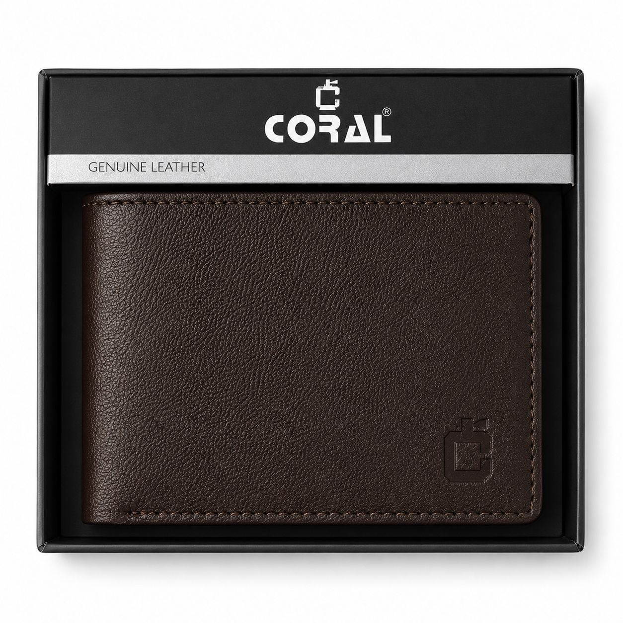 CORAL GENTS BROWN WALLET CR 667 9004