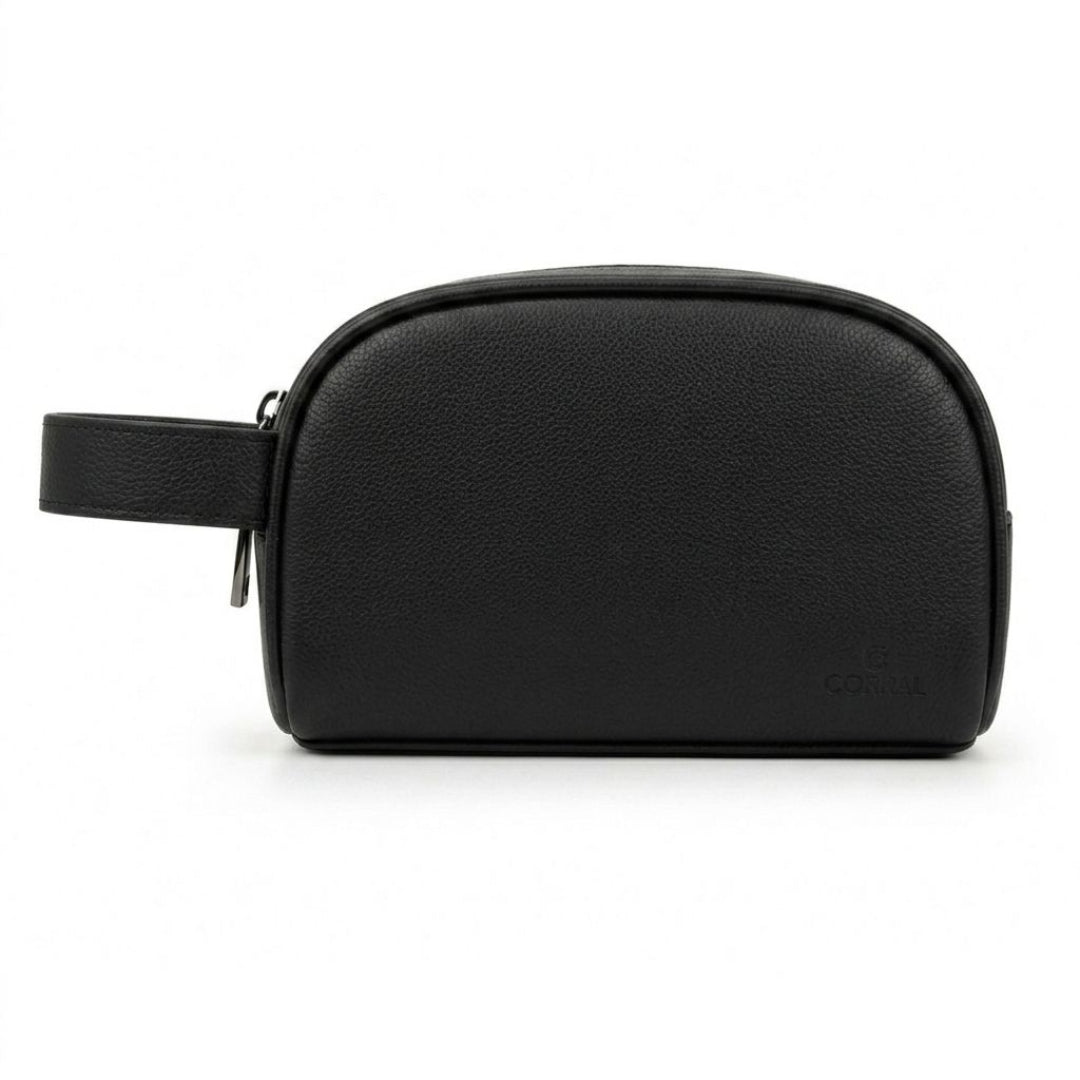 Coral Travel Kit Genuine Leather - STKS001 Black