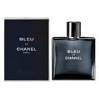 Chanel Bleu for Men Eau de Toilette 150ml bottle with sleek blue and silver packaging, displayed on a white background.
