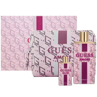 GUESS AMORE VENEZIA EDT 100 ML + 7.5ML + POUCH SET FOR UNISEX