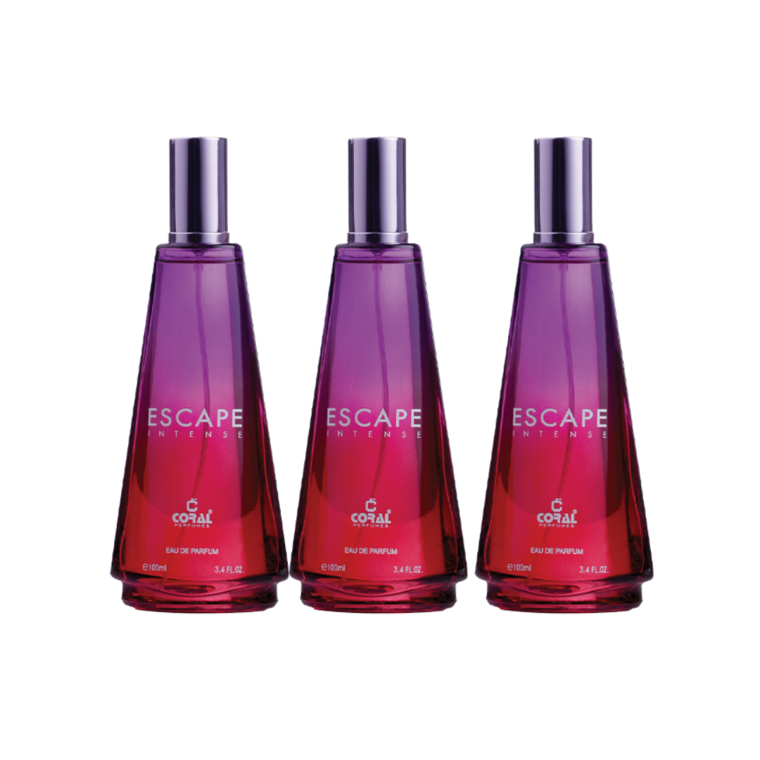 Escape Intense For Women Eau De Parfum 100Ml x 3 Pcs Pack