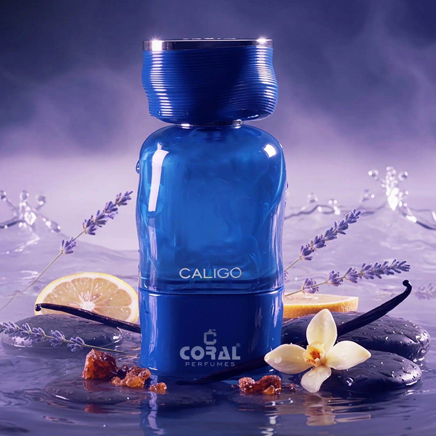Coral Caligo For Men Extrait De Parfum 100ml – Ultra Long Lasting Fresh Aromatic Luxury Scent | Controlled Power & Masculine Presence