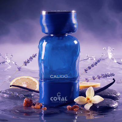 Coral Caligo For Men Extrait De Parfum 100ml – Ultra Long Lasting Fresh Aromatic Luxury Scent | Controlled Power & Masculine Presence