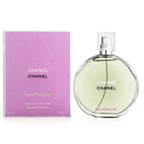 Chanel Chance Eau Fraiche for Women 100ml Eau de Toilette bottle with clear glass and floral fragrance label.