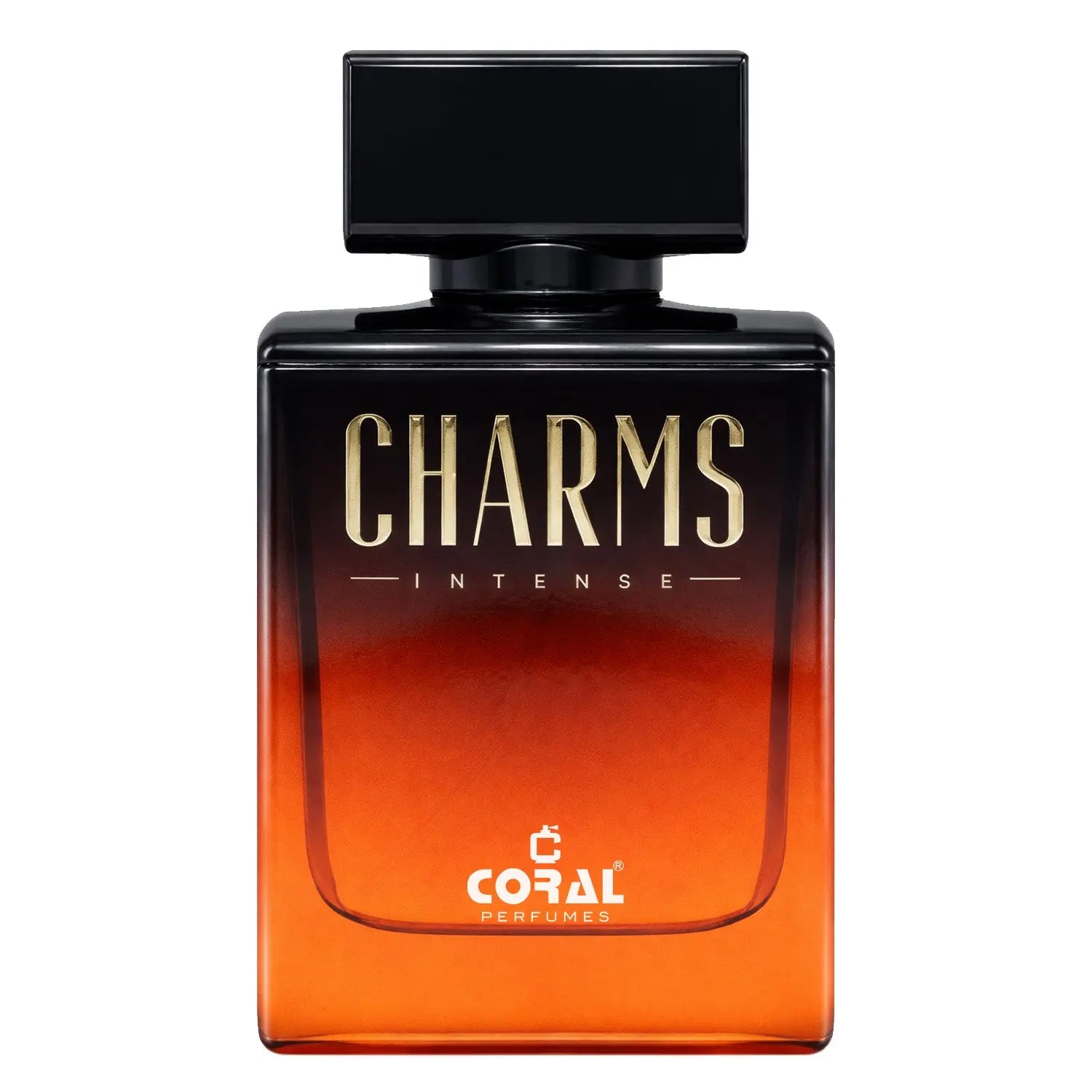 Unisex Coral Charms Intense Extrait De Parfum bottle by Bin Kamal Perfumes, 100ml, with coral-colored charms and elegant packaging.