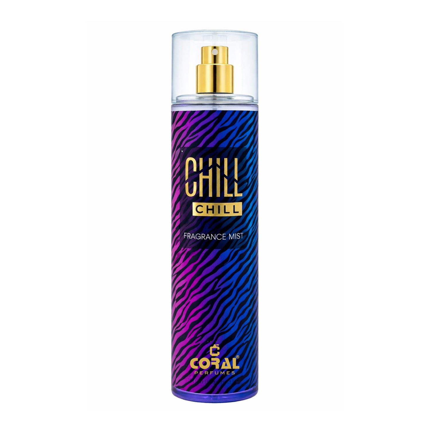Bin Kamal Coral Chill Chill Fragrance Mist for Men, 250ml bottle with a sleek design and fresh, vibrant scent.