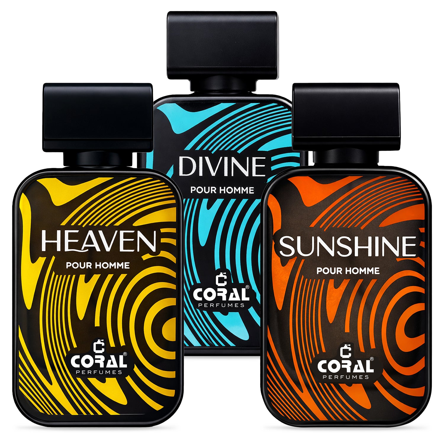 Coral Divine, Sunshine & Heaven For Men EDP Combo - 3 x 100ml