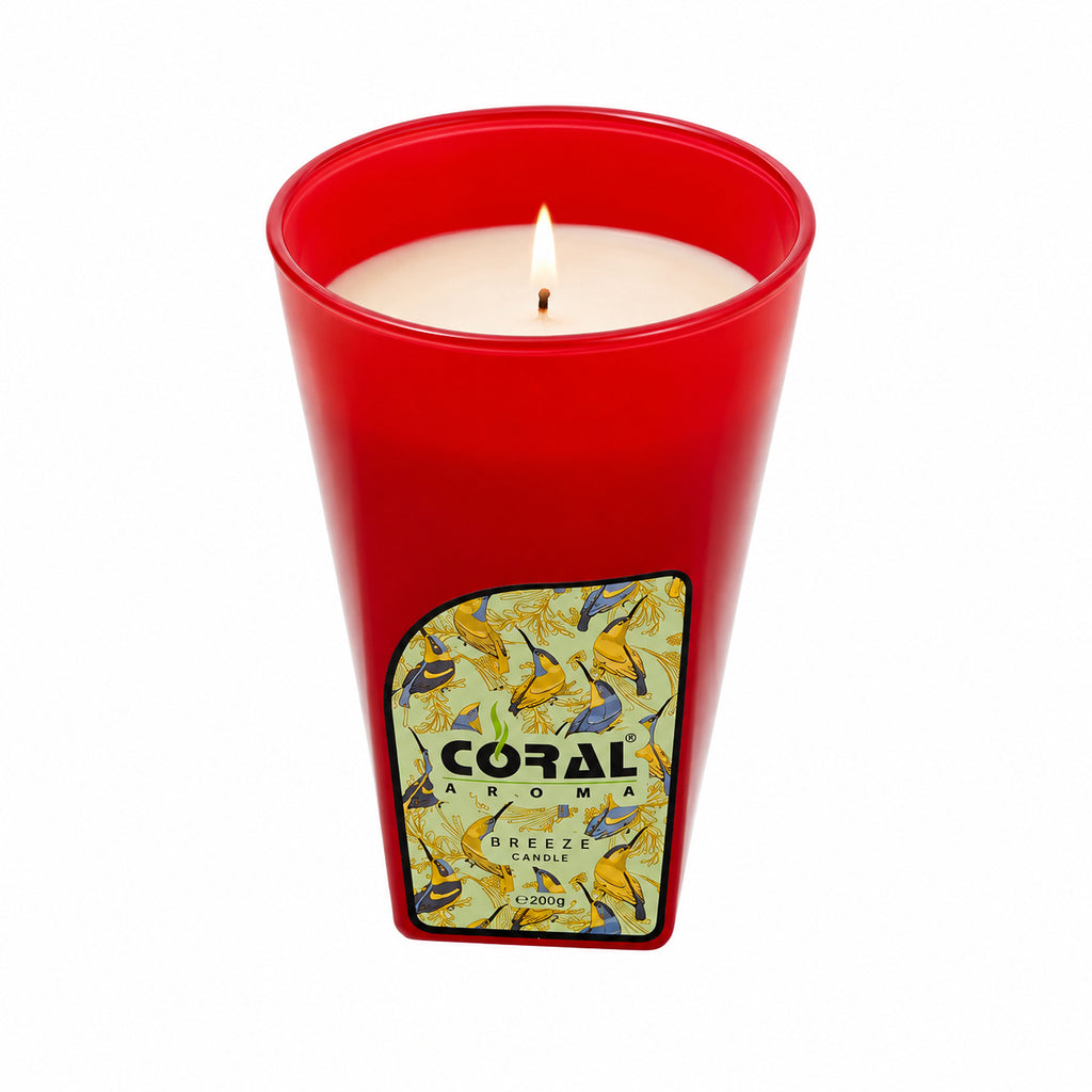 CORAL AROMA CANDLE + DIFFUSER / 200 G + 200 ML SET