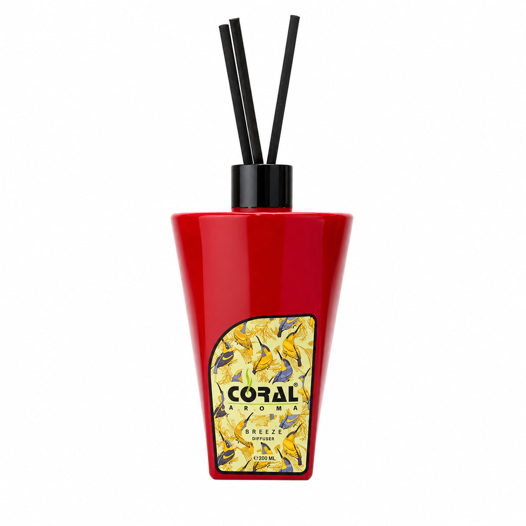 CORAL AROMA CANDLE + DIFFUSER / 200 G + 200 ML SET