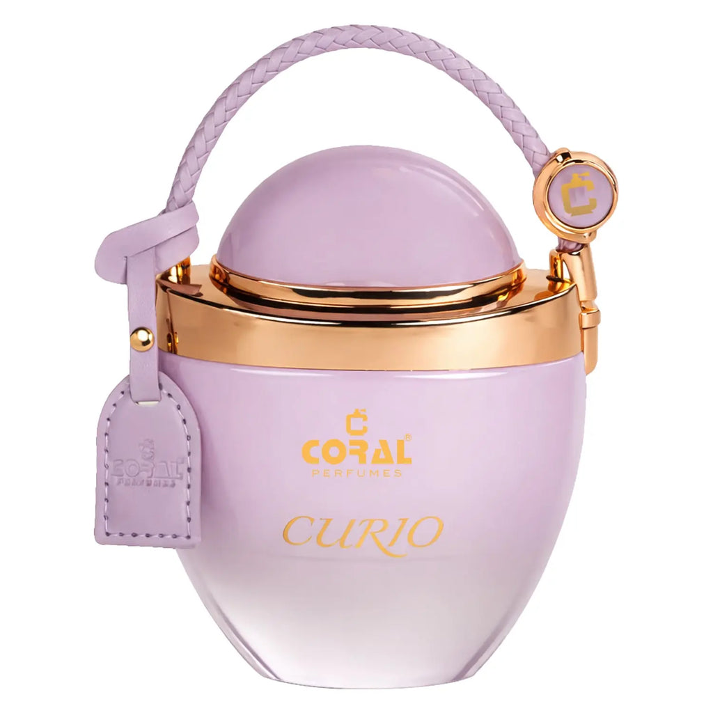 Coral Curio Extrait De Parfum for Women by Bin Kamal Perfumes, 80ml bottle with elegant packaging.