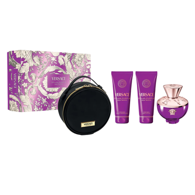 VERSACE DYLAN PURPLE EDP 100ML+SG 100ML+BL 100ML+ BAG FOR WOMEN