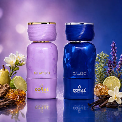 Coral Glacius & Caligo Extrait De Parfum Luxury Combo Set | 100ml x 2