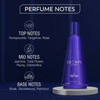 Coral Escape Combo For Women- 3 Pcs Pack- 1 x Escape Essence & 2 x Escape Intense