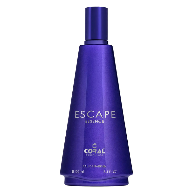 Bin Kamal Coral Escape Essence for Women EDP, 100ml bottle with elegant floral and citrus fragrance design.