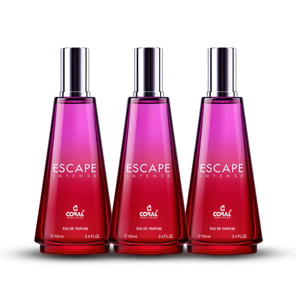 escape intense for women eau de parfum 100ml x 3 pcs pack