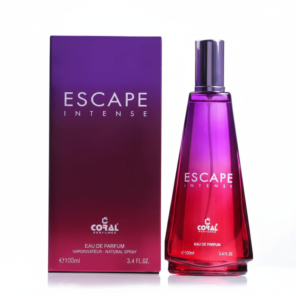 Coral Escape Pour Femme, Escape Intense, Escape Noir For Men & Women EDP Set 3 x 100ml