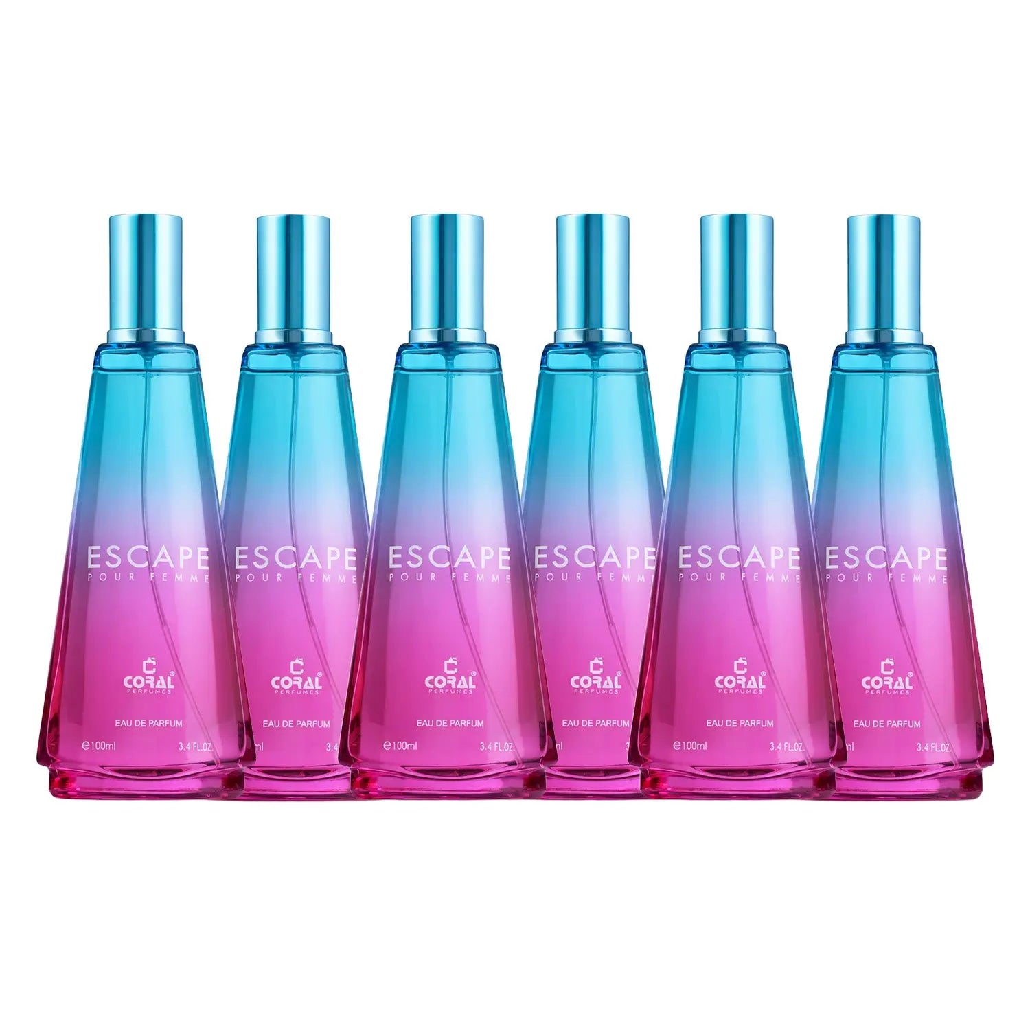 escape pour femme for women eau de parfum 100ml 3x2 6 pcs pack