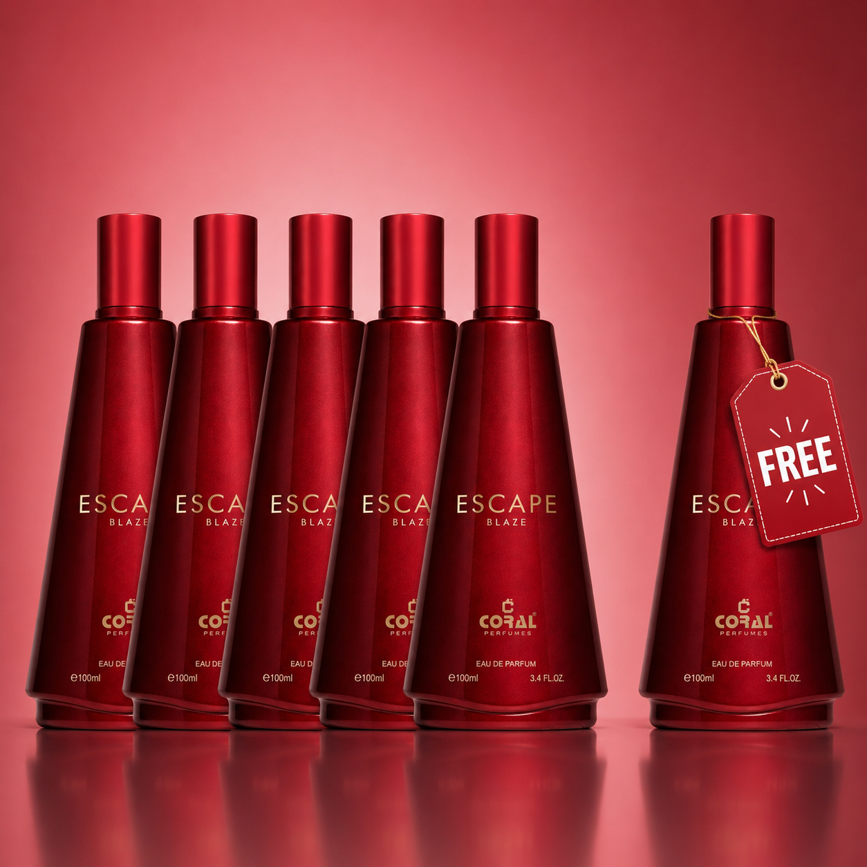 Escape Blaze For Men Eau De Parfum 100ml Buy 5 Get 1 Free