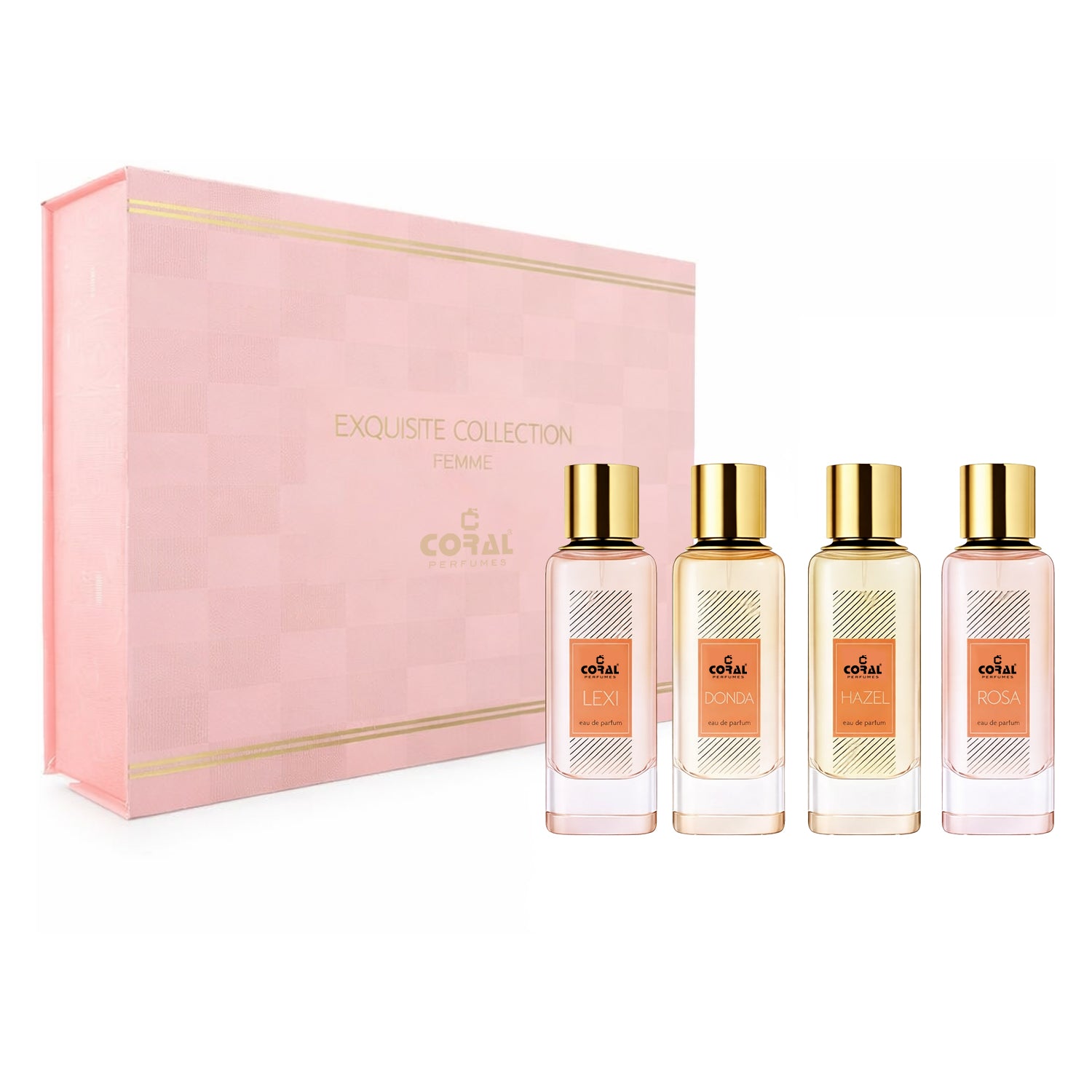 Coral Exquisite Femme Collection EDP Gift Set for Women – 4 × 45ml