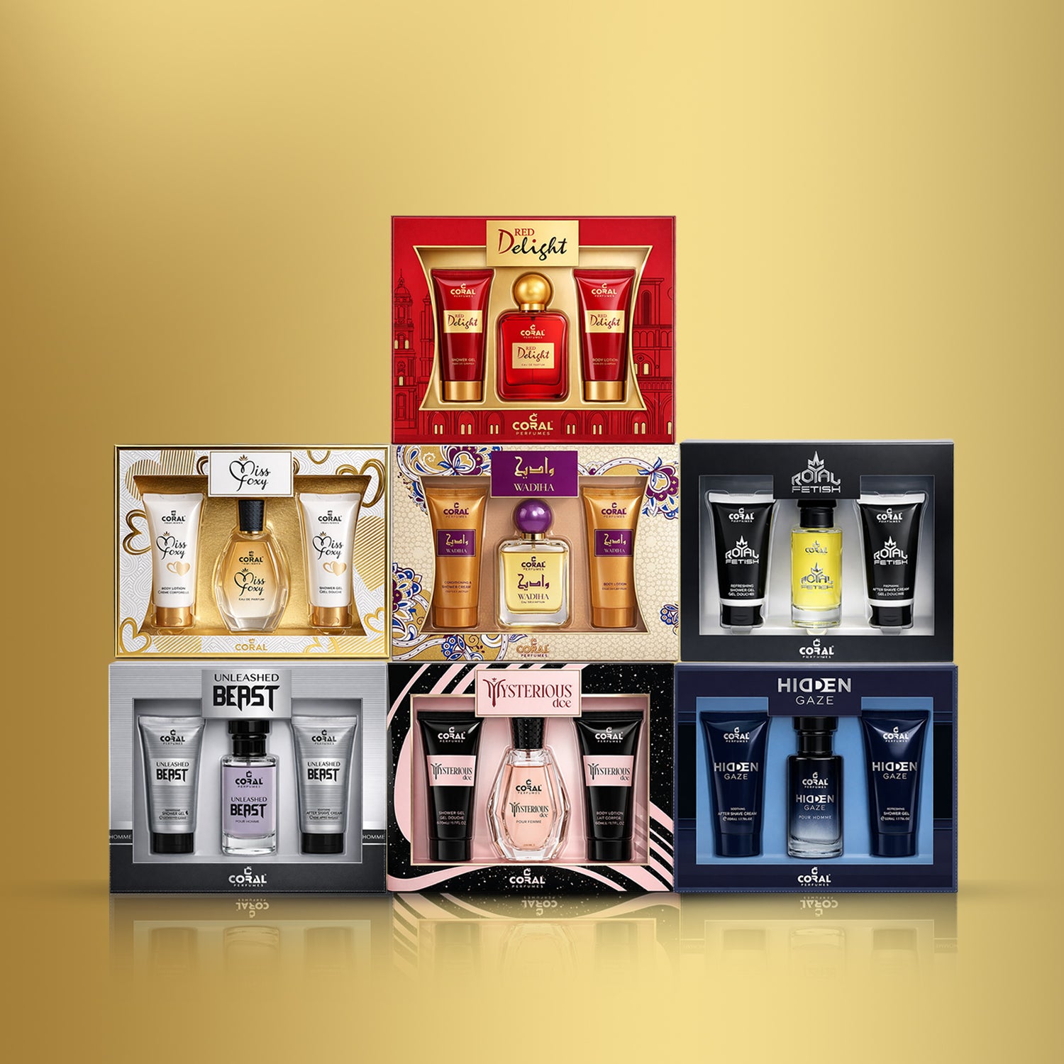 Coral 7-Piece Perfume Gift Set – For Men & Women | Premium Gifting Collection