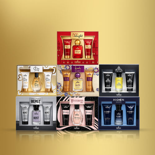 Coral 7-Piece Perfume Gift Set – For Men & Women | Premium Gifting Collection