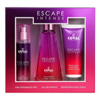 Coral Escape Intense Gift Set For Women – 100 ml EDP + 100 ml Fragrance Mist + 100 ml Body Wash