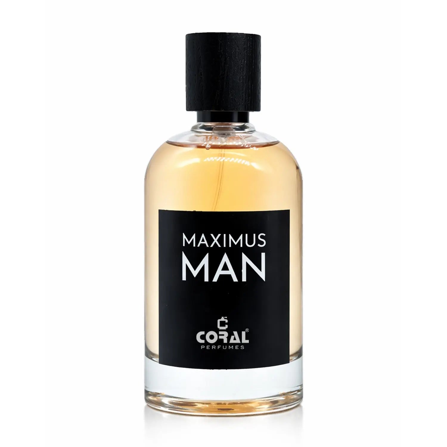 Bin Kamal Perfumes Coral Maximus Man EDP 100ml bottle with elegant packaging and sleek design.