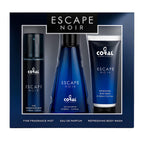 Coral Escape Intense, Escape Noir & Escape Pour Femme EDP Gift Set – Luxury Fragrance Collection for Men & Women