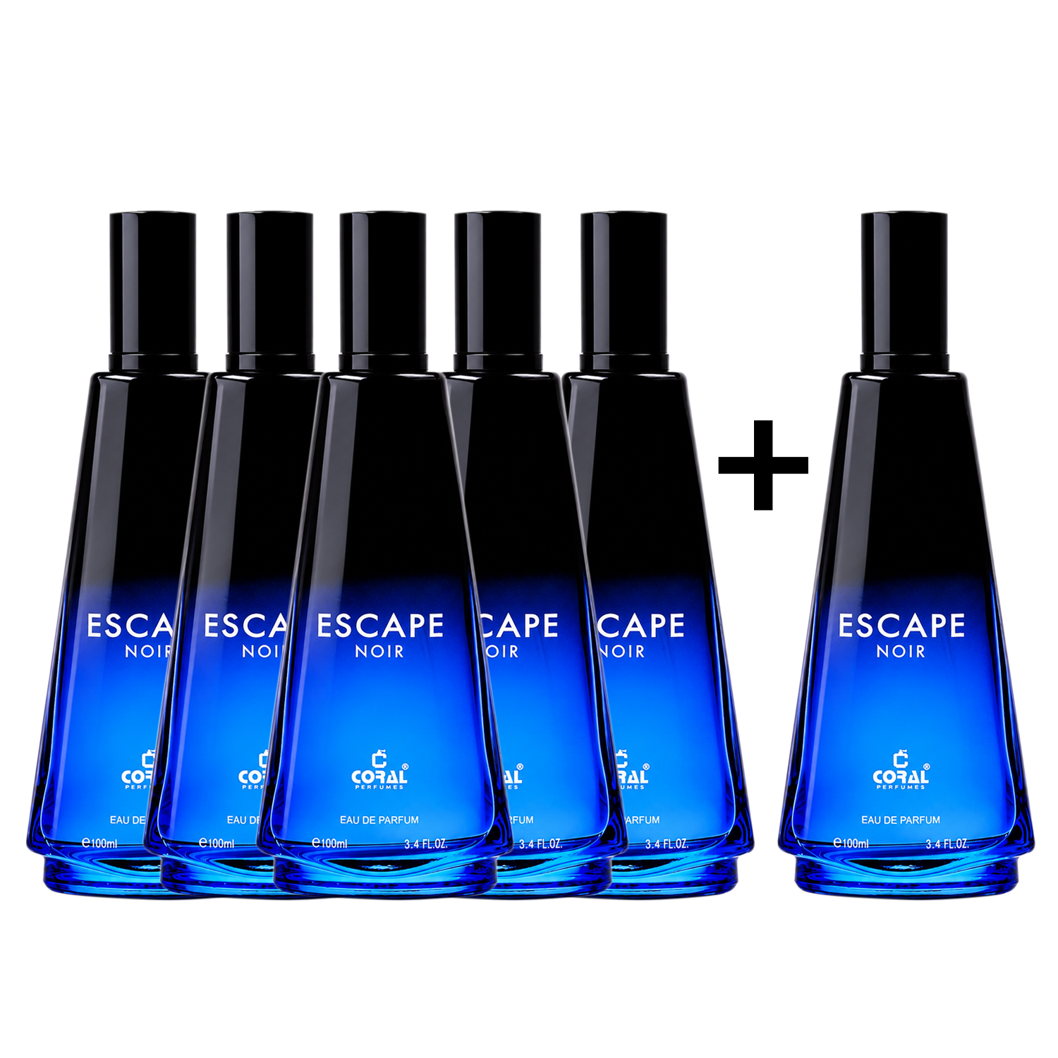 Escape Noir For Men Eau De Parfum 100ml Buy 5 Get 1 Free
