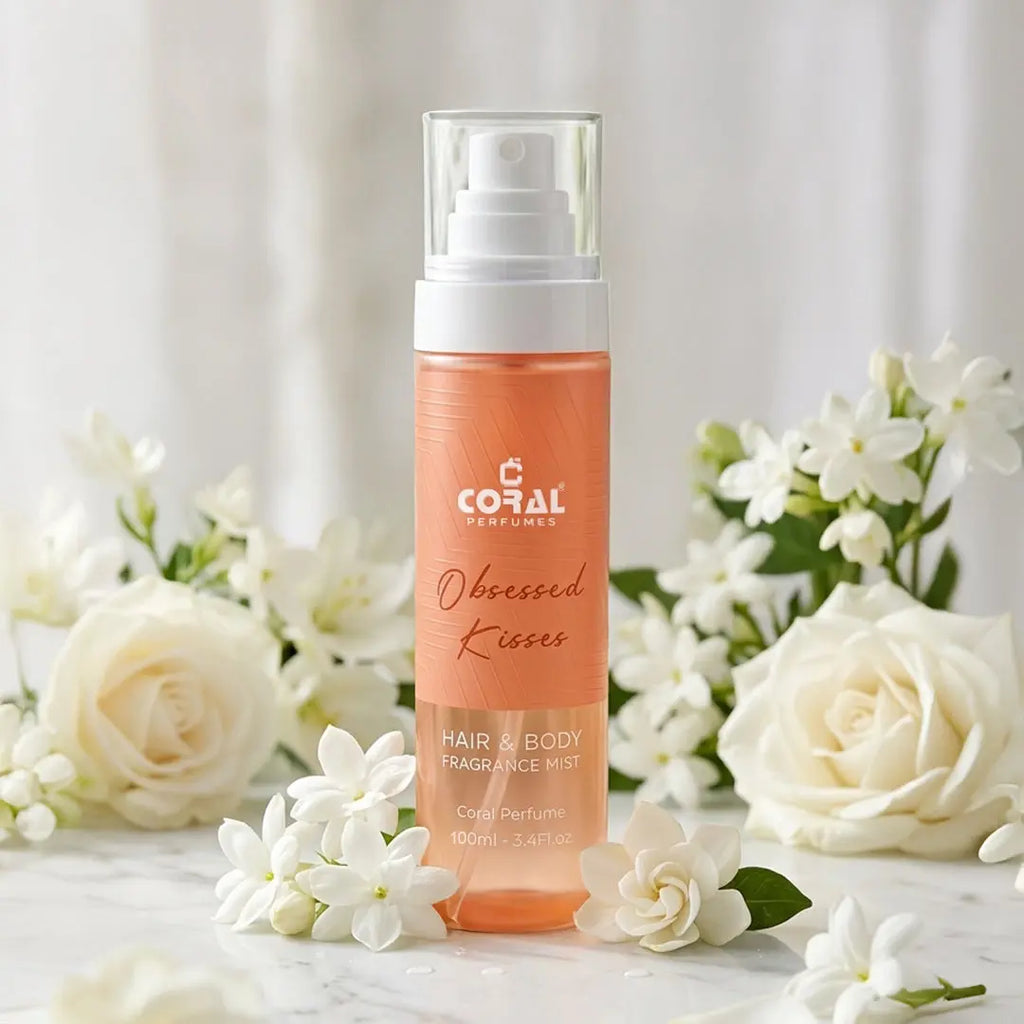 obsessed kisses hair body fragrance mist 100ml coral