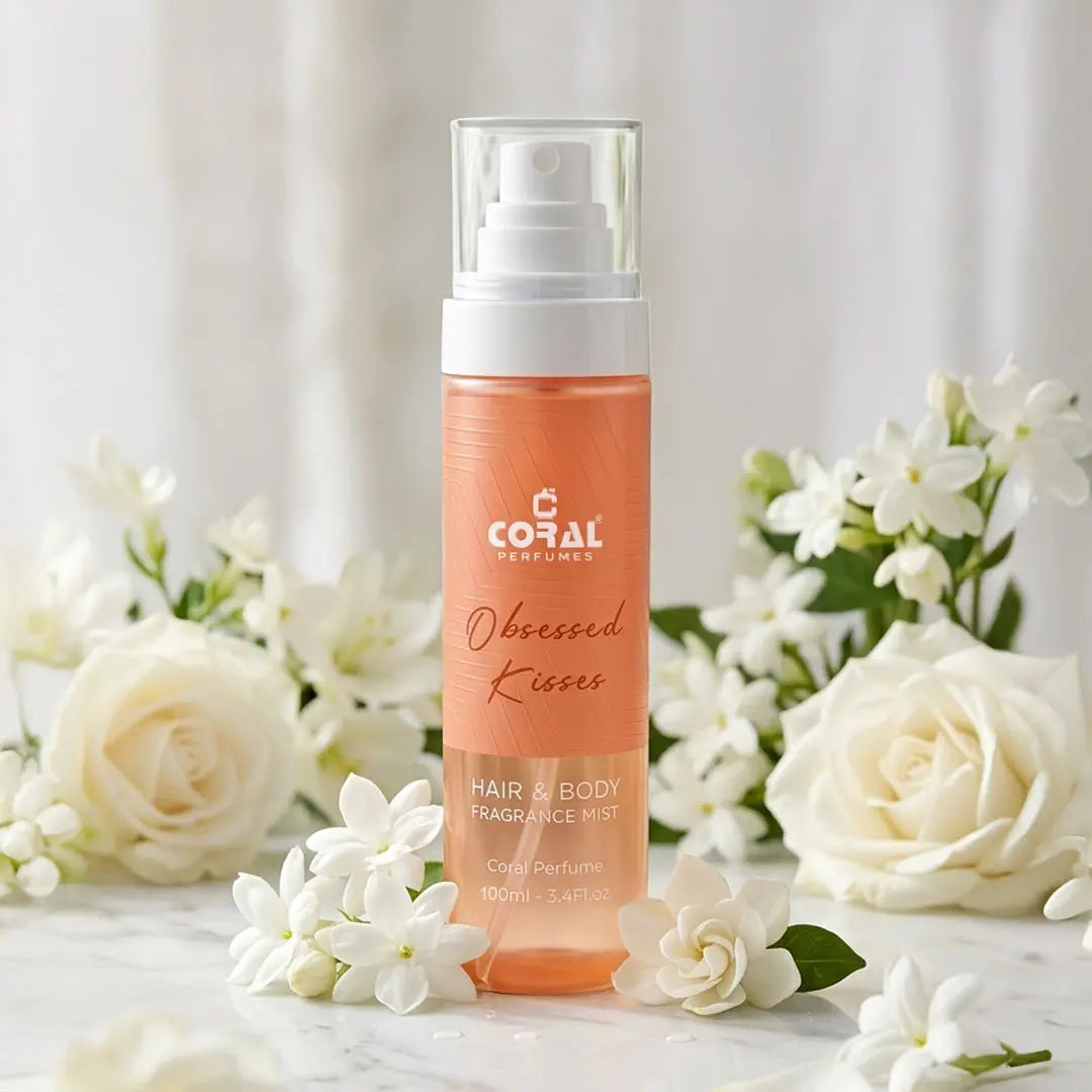 obsessed kisses hair body fragrance mist 100ml coral