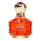 Coral Prism Gold for Women EDP 100ml by Bin Kamal Perfumes, featuring a sleek gold perfume bottle with a coral-colored cap.