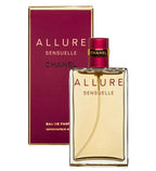 Chanel Allure Sensuelle Eau de Parfum for women in a 100ml bottle, featuring elegant fragrance packaging.
