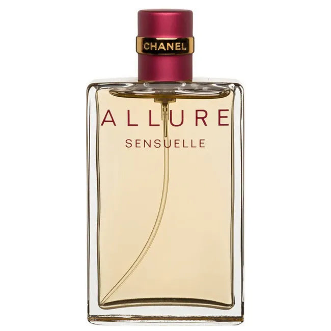 Chanel Allure Sensuelle women's Eau de Parfum 50ml bottle with elegant design, showcasing the luxurious fragrance.
