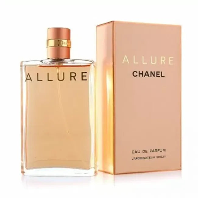 Chanel Allure for Women Eau De Parfum 100ml bottle, elegant glass design with perfume liquid inside.