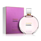 Chanel Chance Eau Tendre women’s Eau de Parfum 100ml bottle with pink and gold packaging, floral and fruity fragrance.