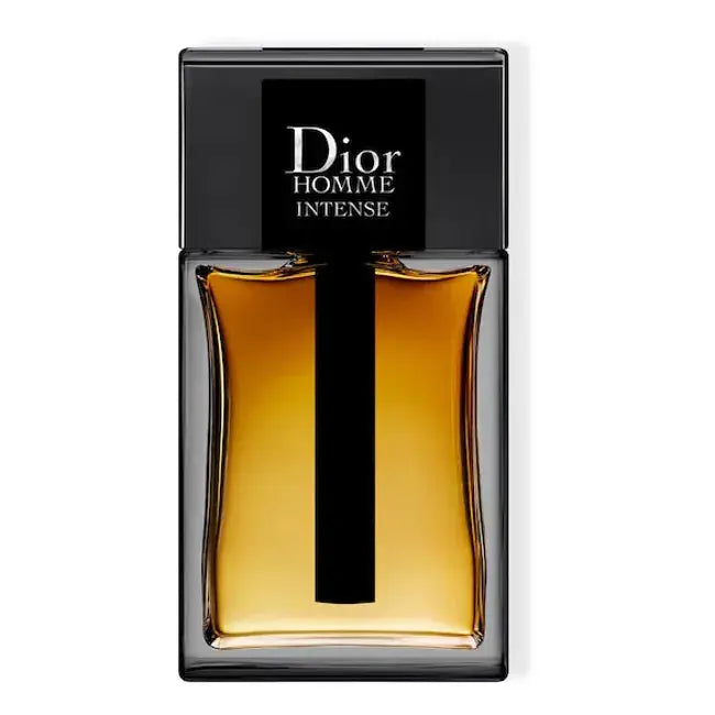Dior Homme Intense Eau de Parfum 150ml bottle with sleek design and dark packaging, displayed on a neutral background.
