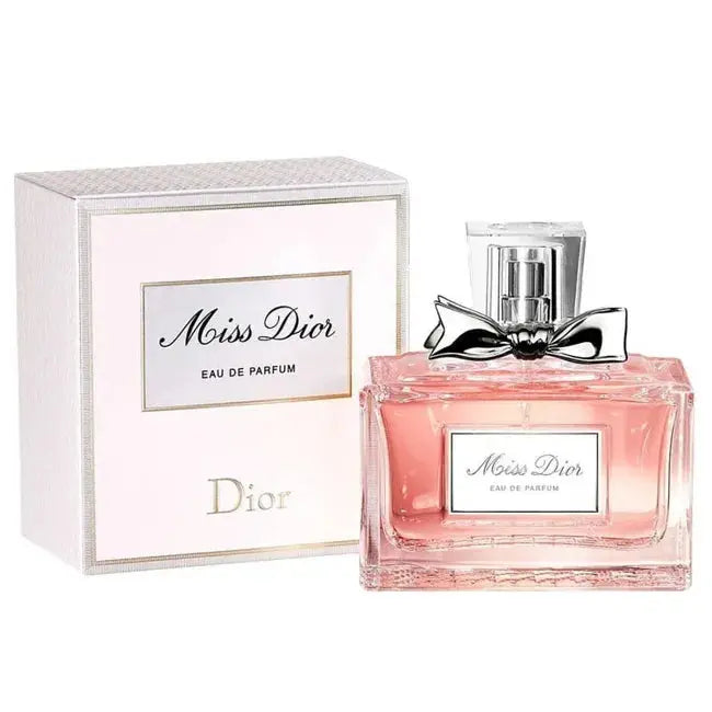 Dior Miss Dior Eau De Parfum 100ml bottle with elegant packaging, showcasing the floral fragrance design.