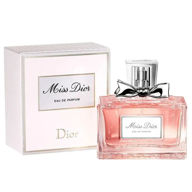 Dior Miss Dior Eau De Parfum 100ml bottle with elegant packaging, showcasing the floral fragrance design.