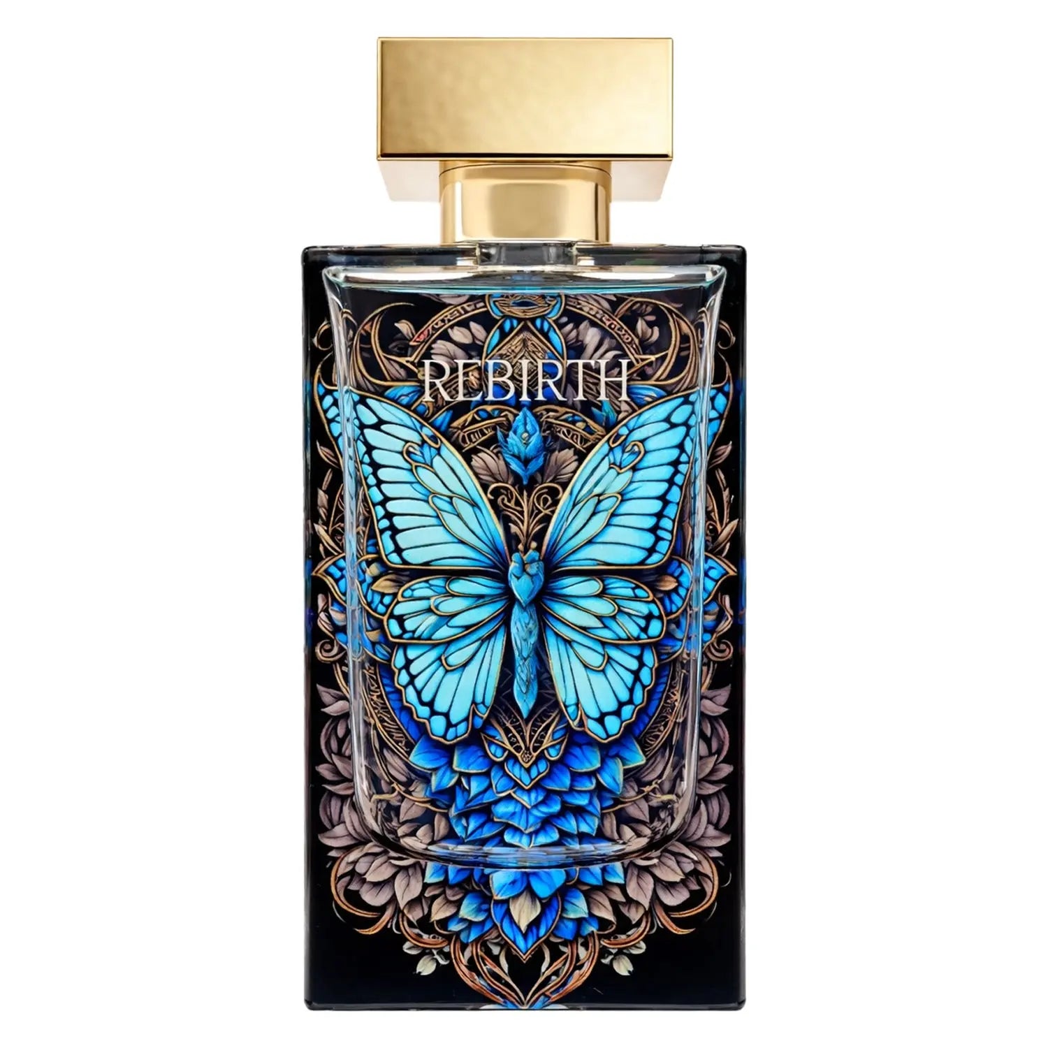 Unisex Coral Rebirth Extrait De Parfum bottle by Bin Kamal Perfumes, featuring a sleek 100ml design with coral accents